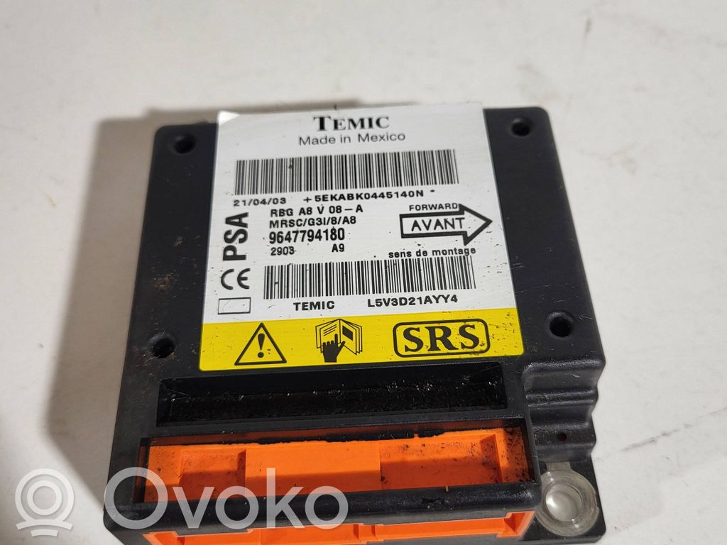 Citroen C3 Airbag control unit/module 