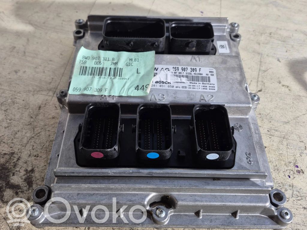 Engine control unit/module   059907309F,8W0907311B,31031650