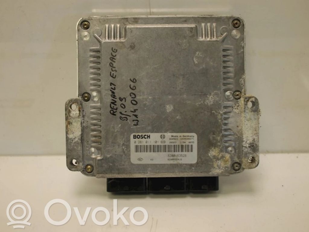 Sterownik / Moduł ECU   8200163528,0281011101,0281011101,8200163528