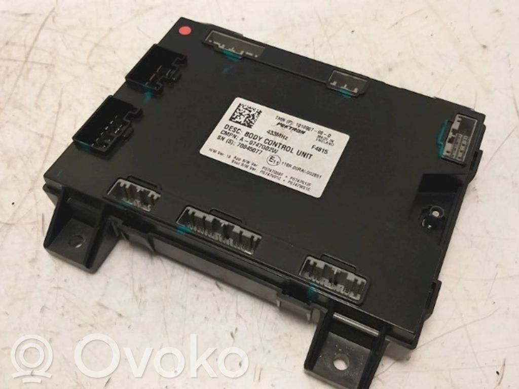 Other control units/modules   101090700D,P0747Q08F,101090700D,P0747Q08F,P0747R12F,P0747V01C,P0747W01
