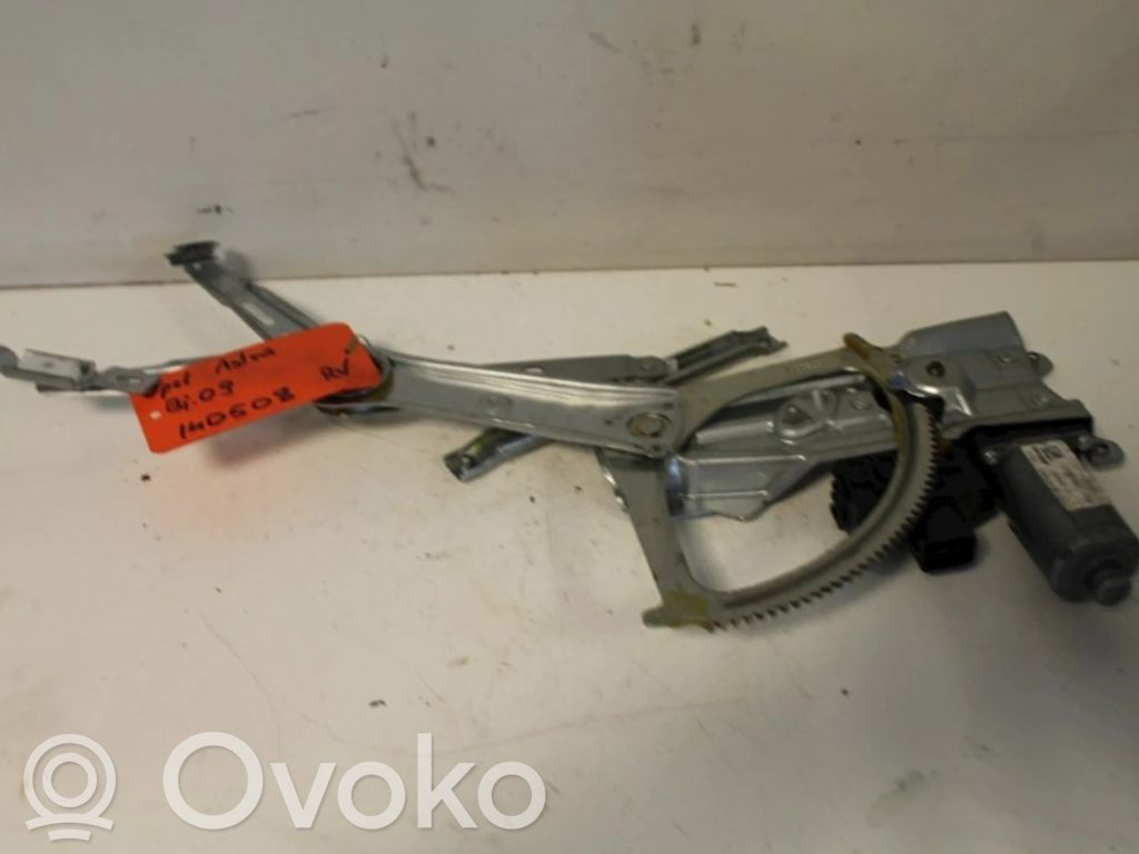 Opel Astra H Regulador manual de la ventanilla delantera 