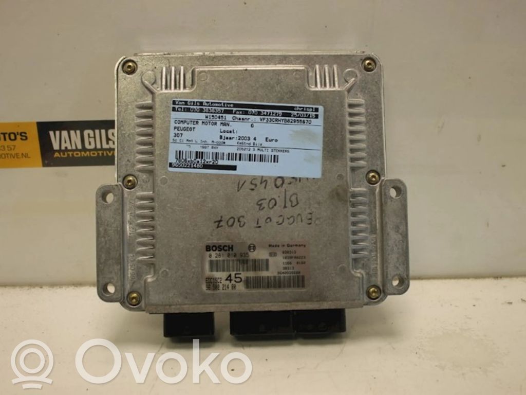 Peugeot 307 Centralina/modulo del motore 