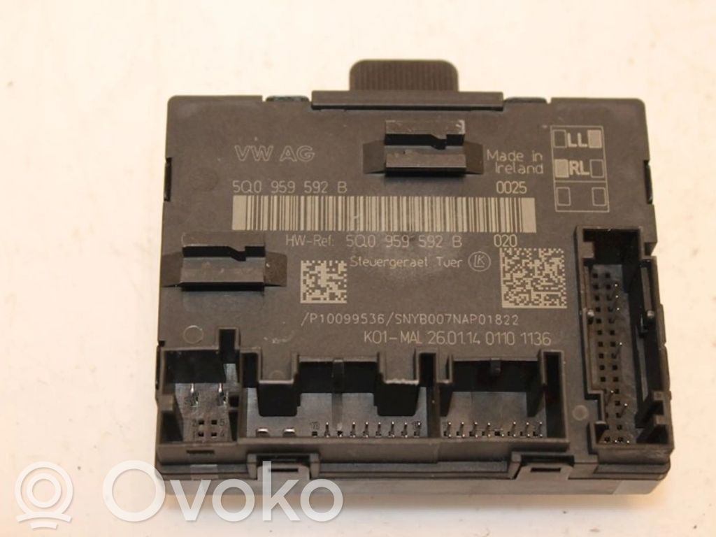 Autres unités de commande / modules   5Q0959592B,5Q0959592B