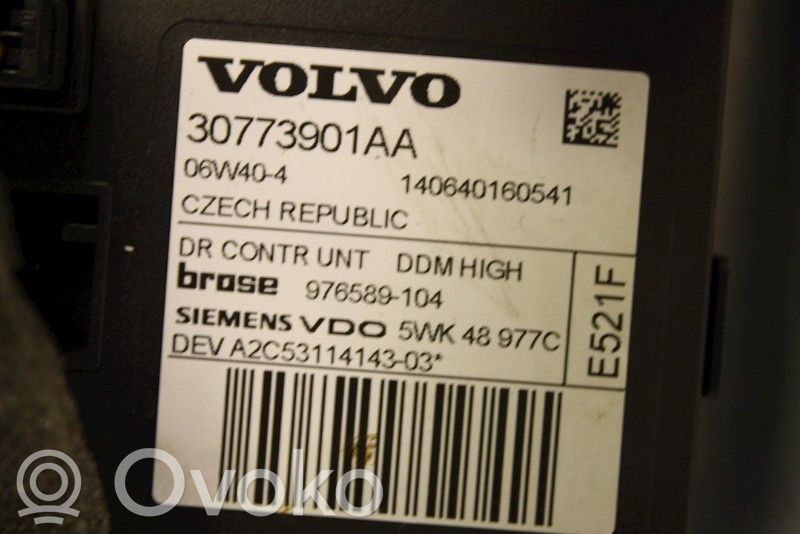 Volvo V50 Regulador manual de la ventanilla delantera