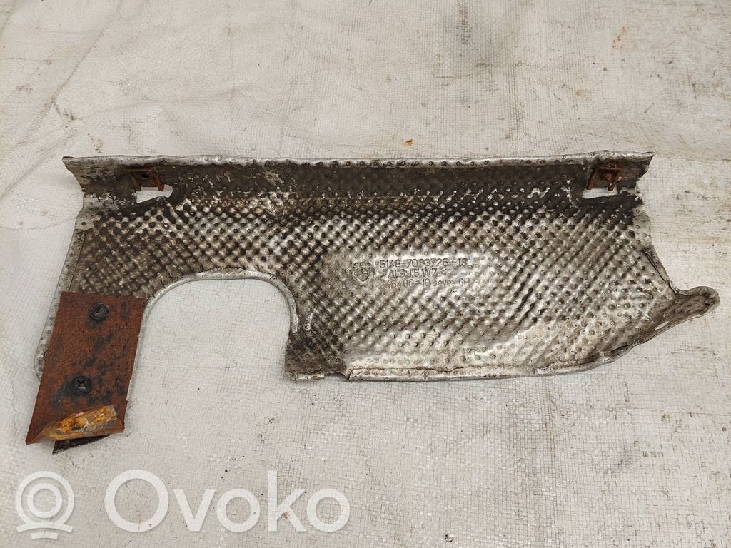 BMW 5 E60 E61 Hitzeschutz Abschirmblech 