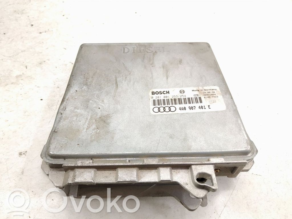 Unidad de control/módulo del motor   4A0907401E,0281001253254