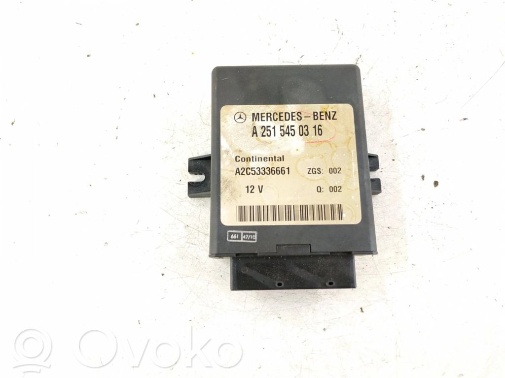 Mercedes-Benz R W251 Suspension control unit/module 