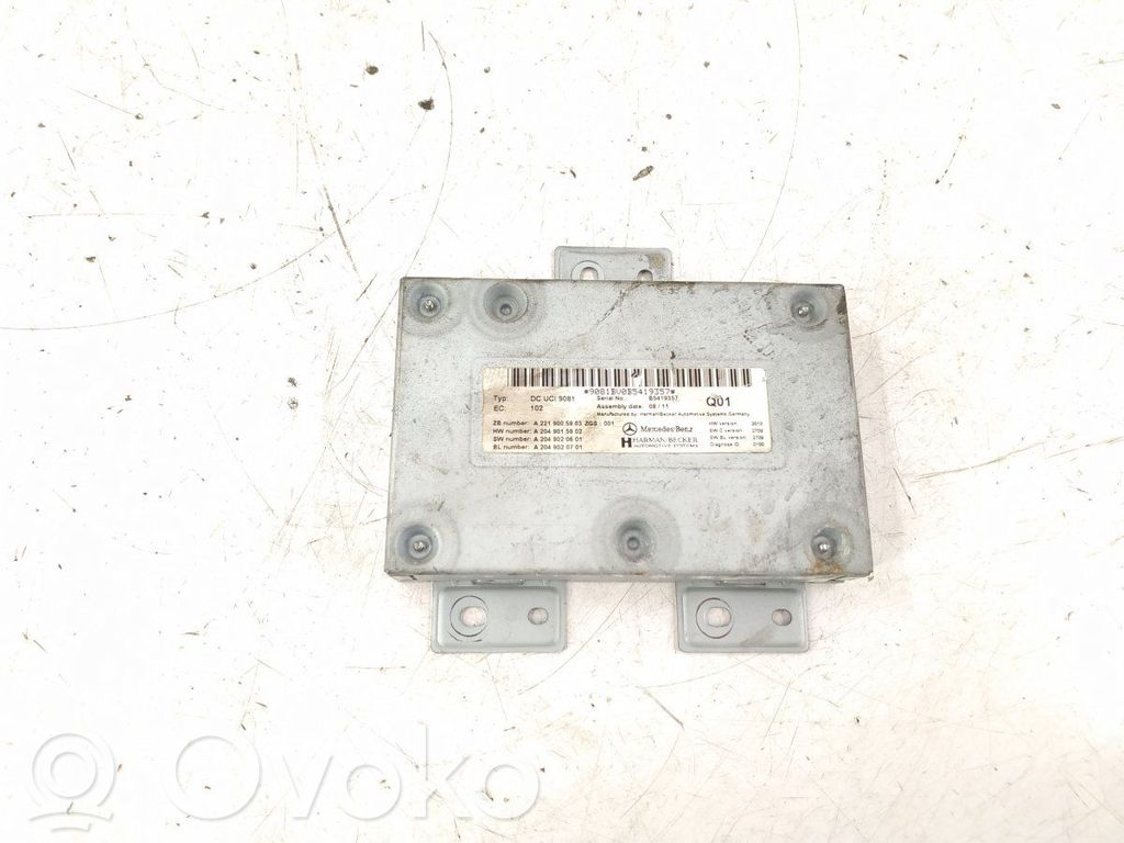 Mercedes-Benz S W221 MMI control unit 