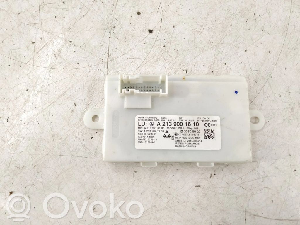 Mercedes-Benz E W213 Keyless (KESSY) go control unit/module 