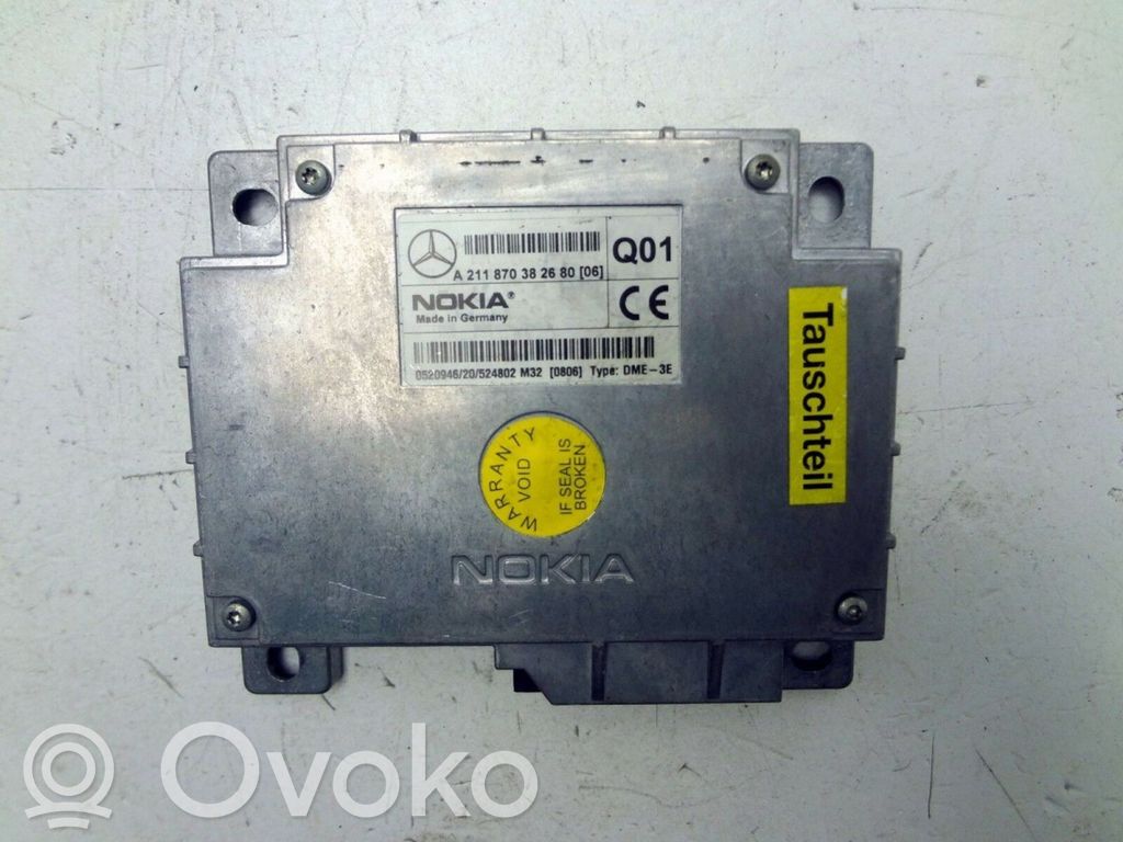 Unité de commande, module téléphone   A2118703826,2118703826,2118702426,211870382680,A2118702426,A211870382680