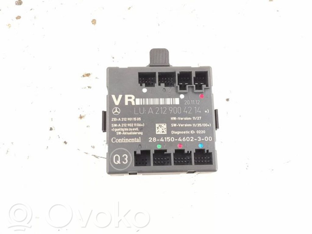 Mercedes-Benz E W212 Door control unit/module 