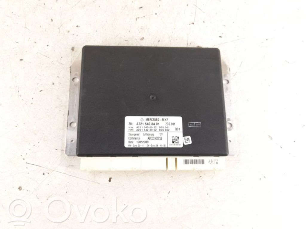 Mercedes-Benz S W221 Module de commande suspension 