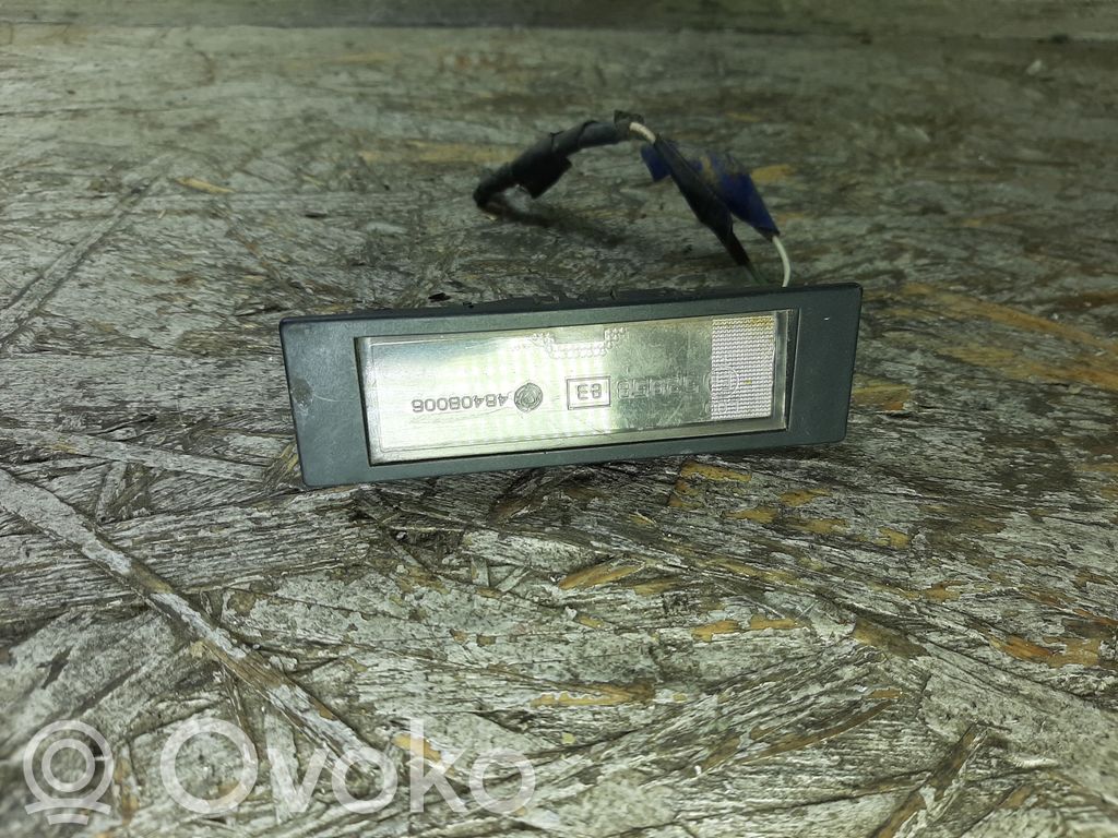Toyota Yaris Éclairage de plaque d'immatriculation 