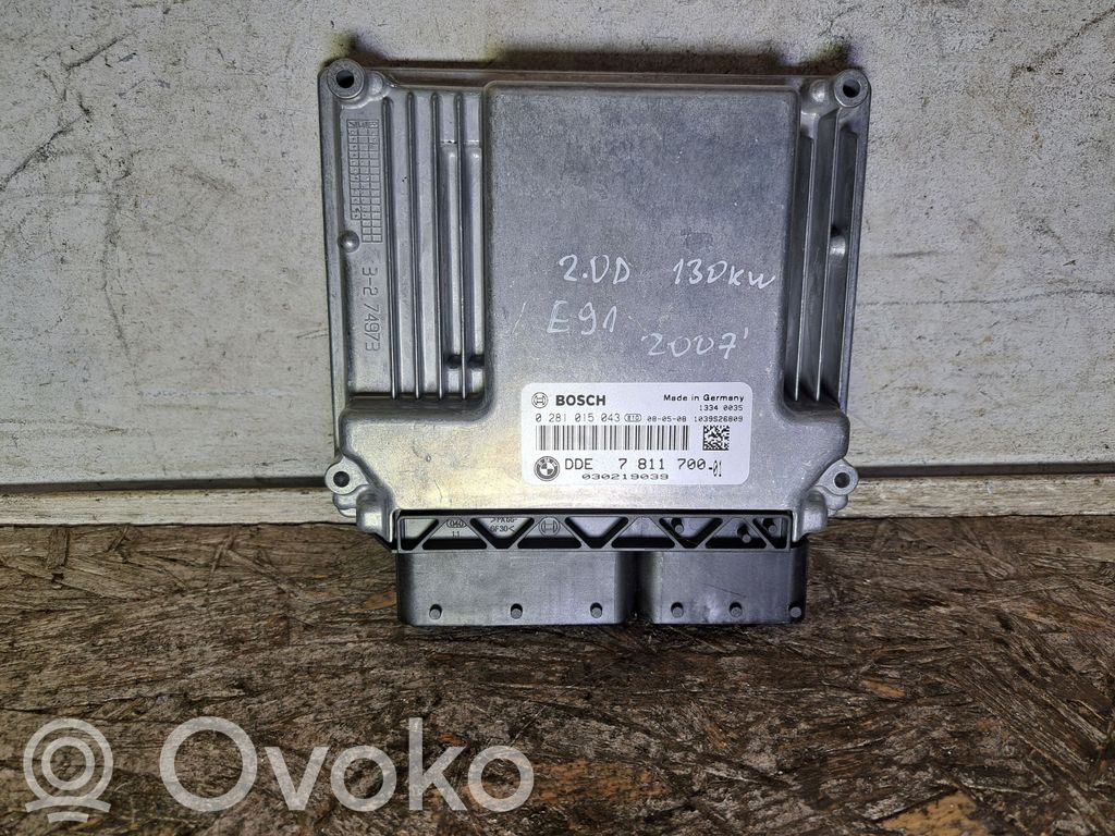 BMW 3 E90 E91 Unidad de control/módulo del motor 