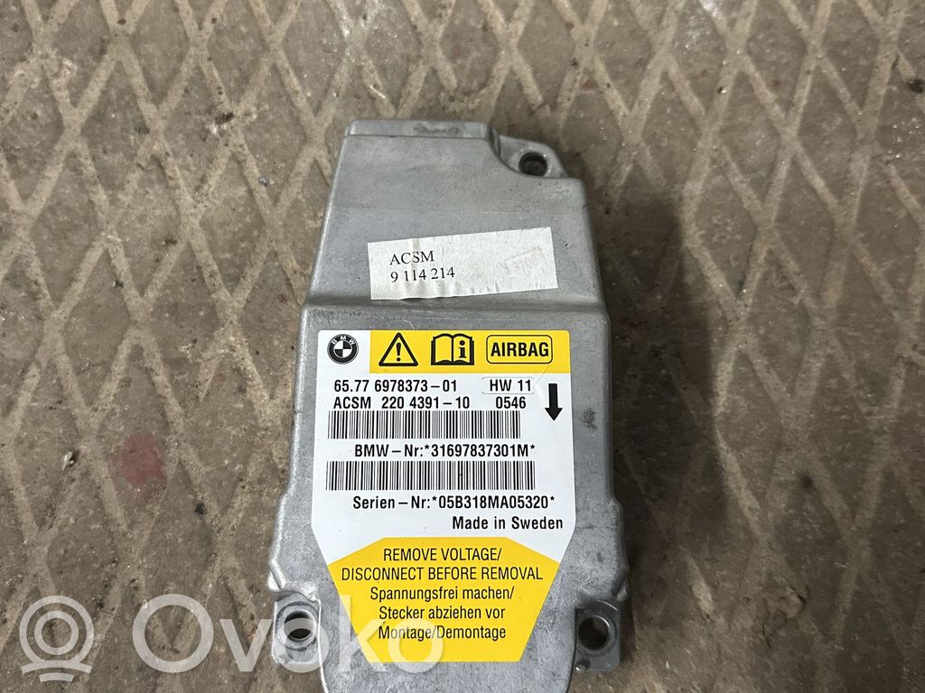 BMW 5 E60 E61 Module de contrôle airbag 