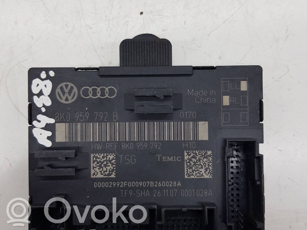 Audi A4 S4 B8 8K Door control unit/module 