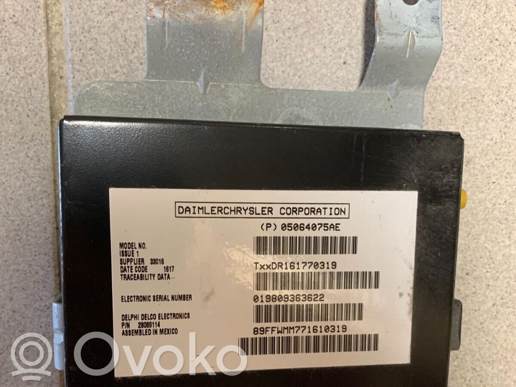 Other control units/modules   05064075AE
