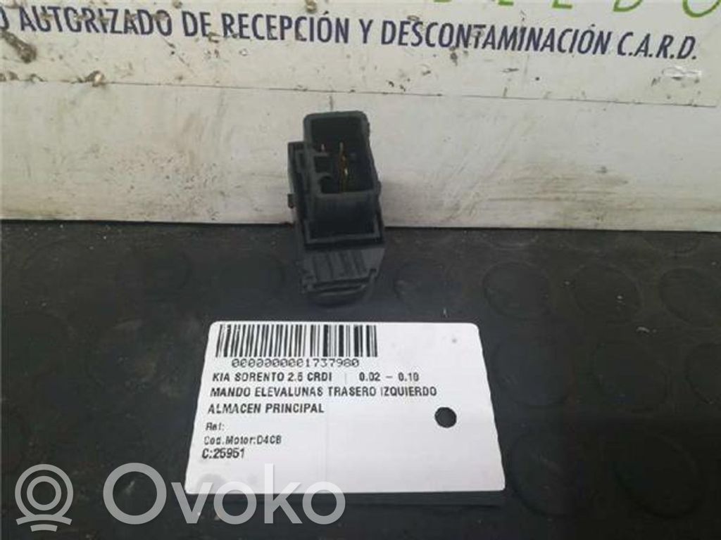 Electric window control switch