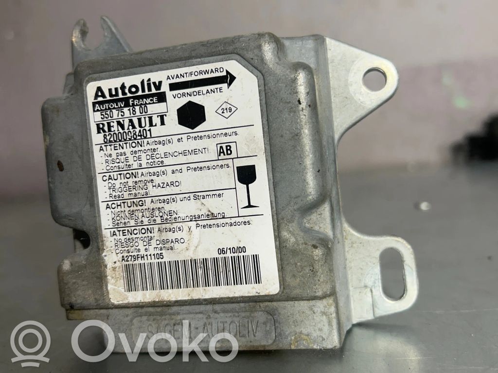Renault Scenic I Airbag control unit/module 