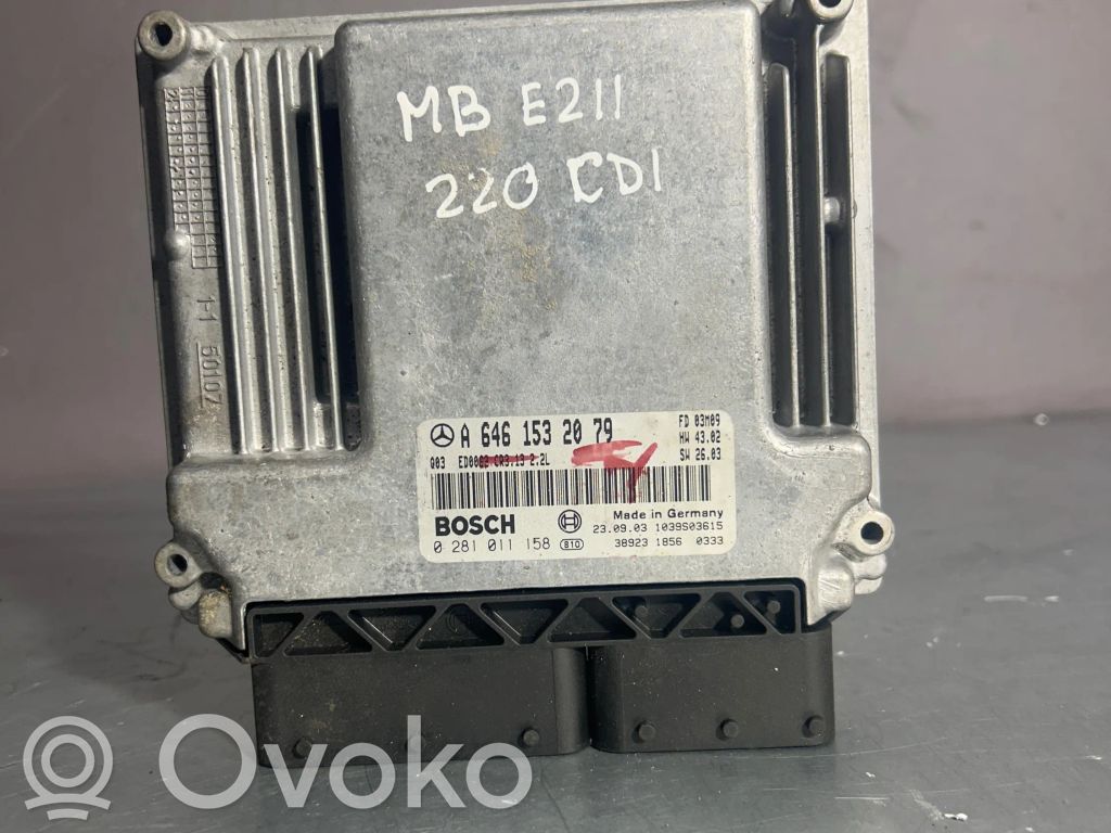 Engine control unit/module   A6461532079,0281011158,1039S03615