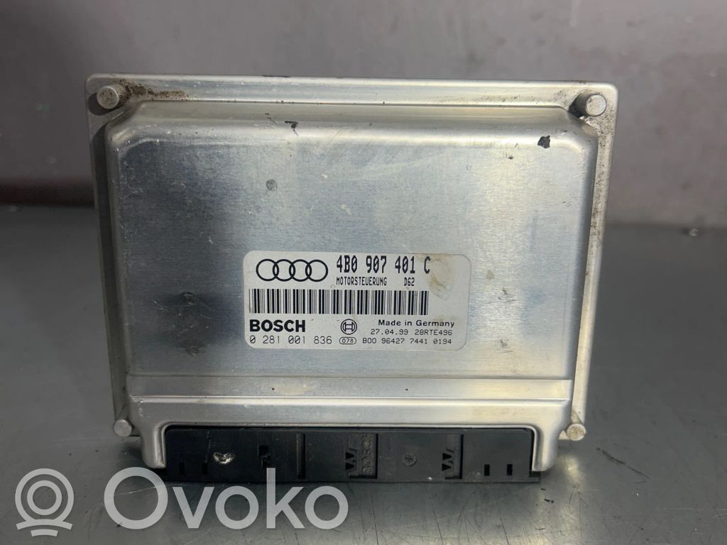 Engine control unit/module   4B0907401C,28RTE496