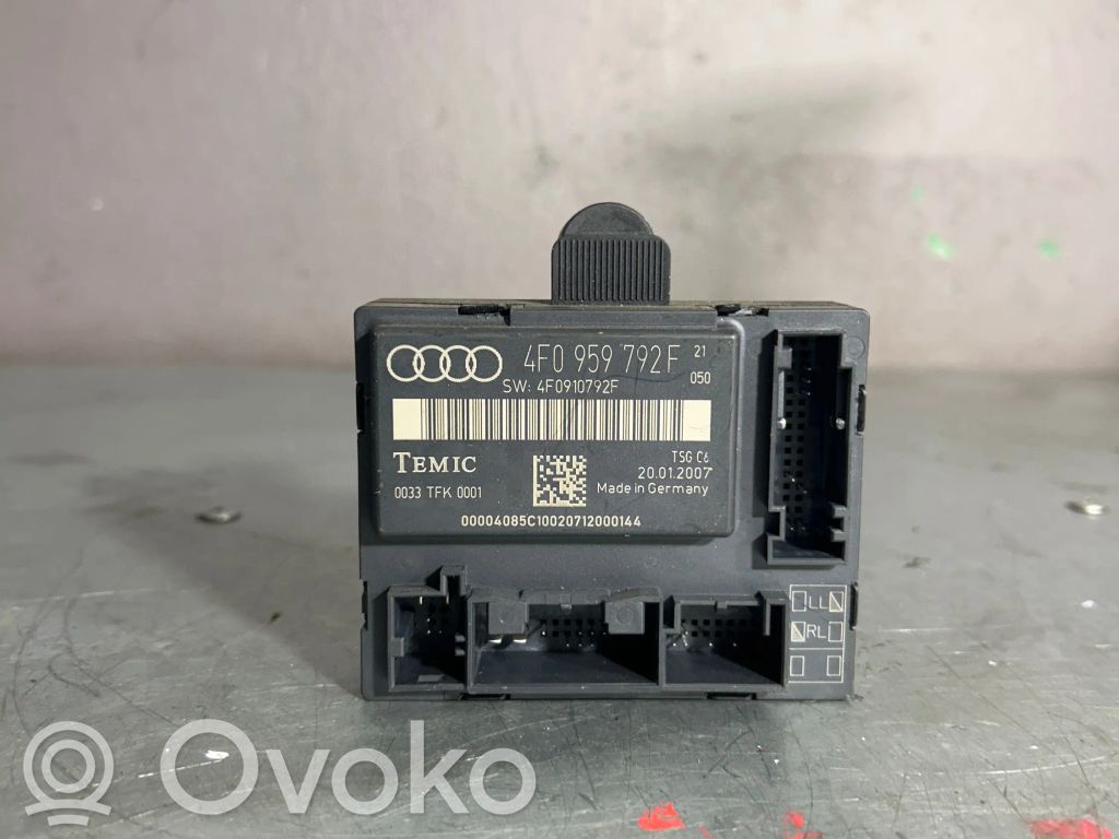 Audi A6 S6 C6 4F Durų elektronikos valdymo blokas 