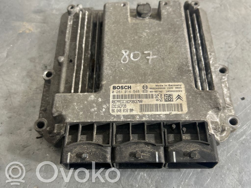 Peugeot 807 Engine control unit/module 
