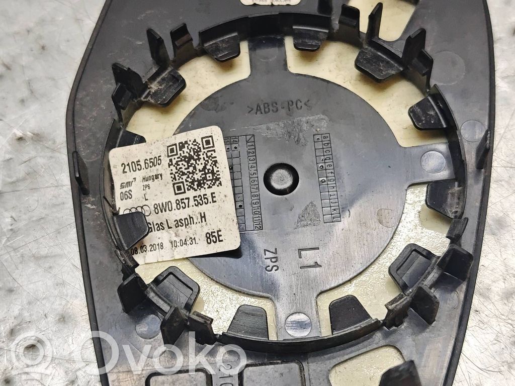 Audi A4 S4 B9 Vidrio del espejo lateral 