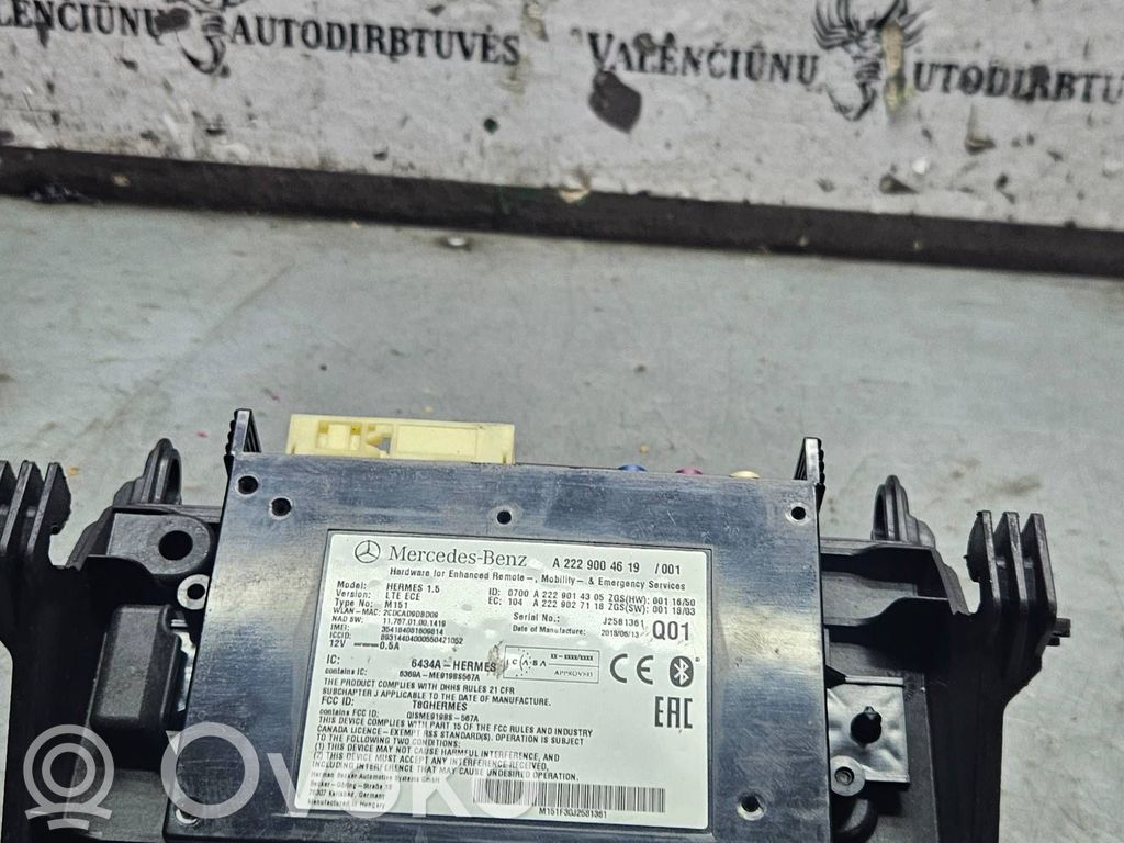 Mercedes-Benz E W213 Unidad de control/módulo de bluetooth 