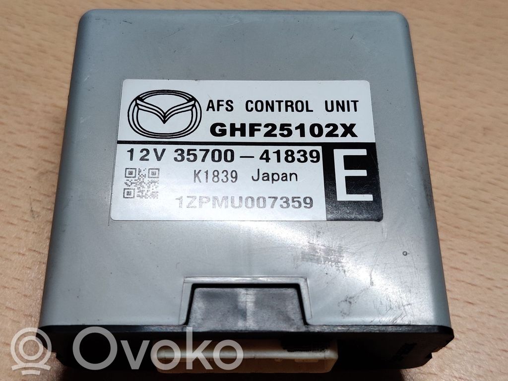 Mazda 6 Other control units/modules 