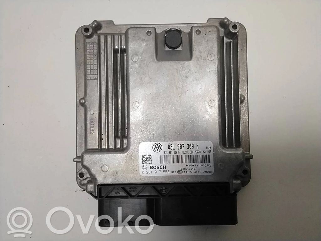 Volkswagen Multivan T5 Komputer / Sterownik ECU i komplet kluczy 