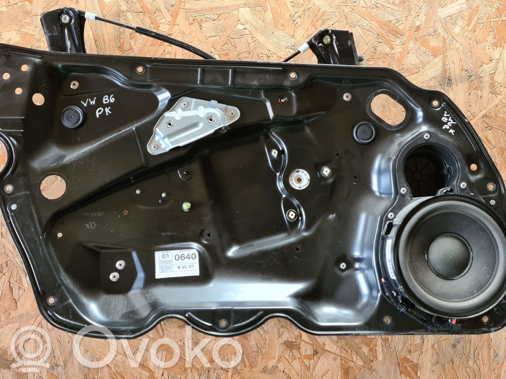 Volkswagen PASSAT B6 Mechanizm podnoszenia szyby przedniej bez silnika 