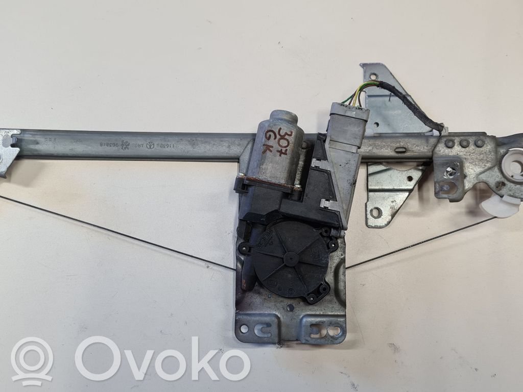 Peugeot 307 Elektryczny podnośnik szyby drzwi tylnych 