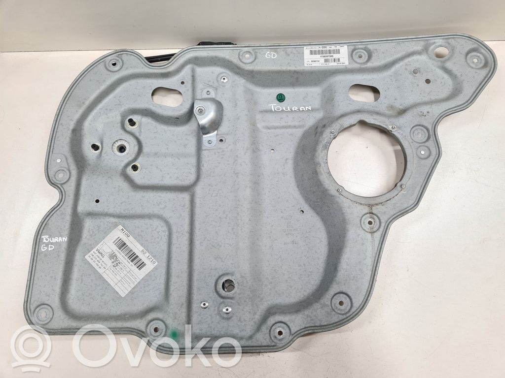 Mechanizm podnoszenia szyby tylnej bez silnika   1T0839730G