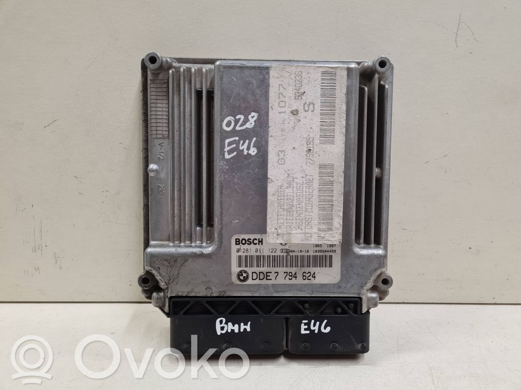 Engine control unit/module   7794624,0281011122,1039S04499