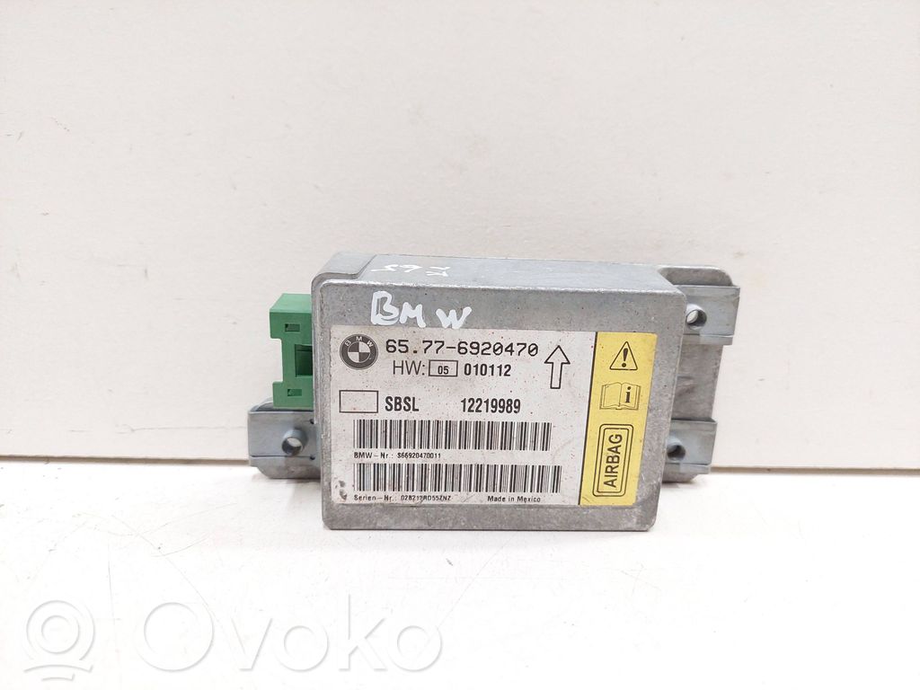 Unidad de control/módulo del Airbag   65776920470,6920470,12219989