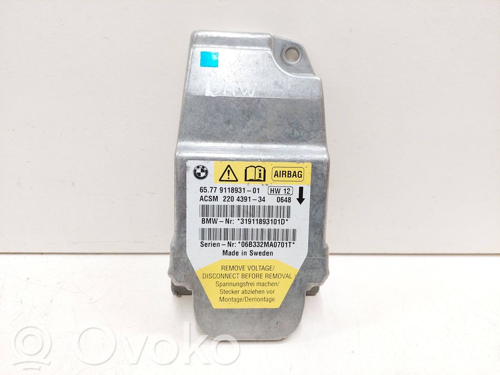 BMW 5 E60 E61 Airbag control unit/module 
