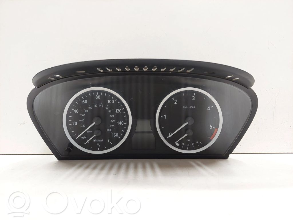 BMW 5 E60 E61 Spidometrs (instrumentu panelī) 
