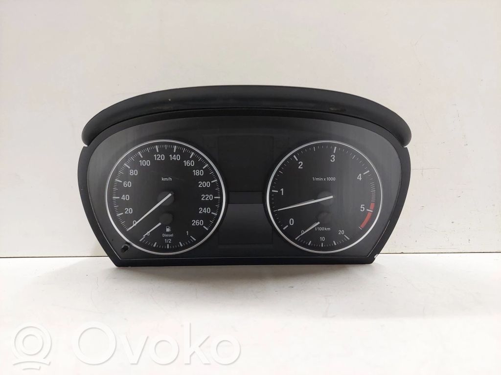 BMW 3 E90 E91 Spidometrs (instrumentu panelī) 