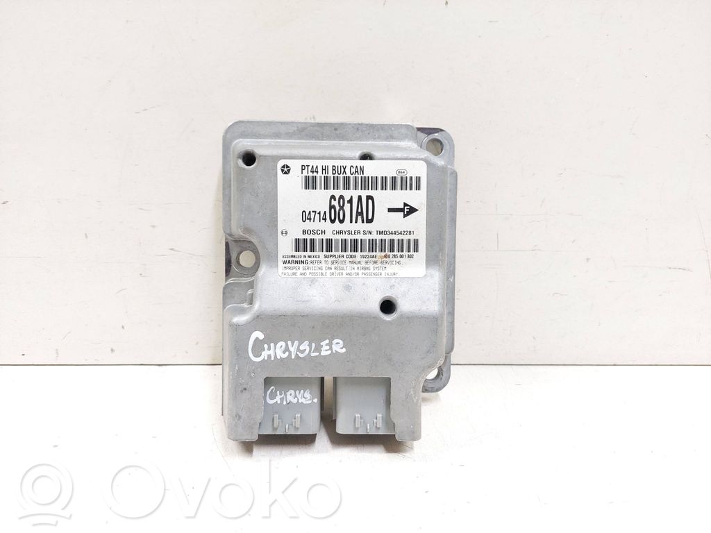 Airbag control unit/module   04714681AD,TMD344542281,0285001802