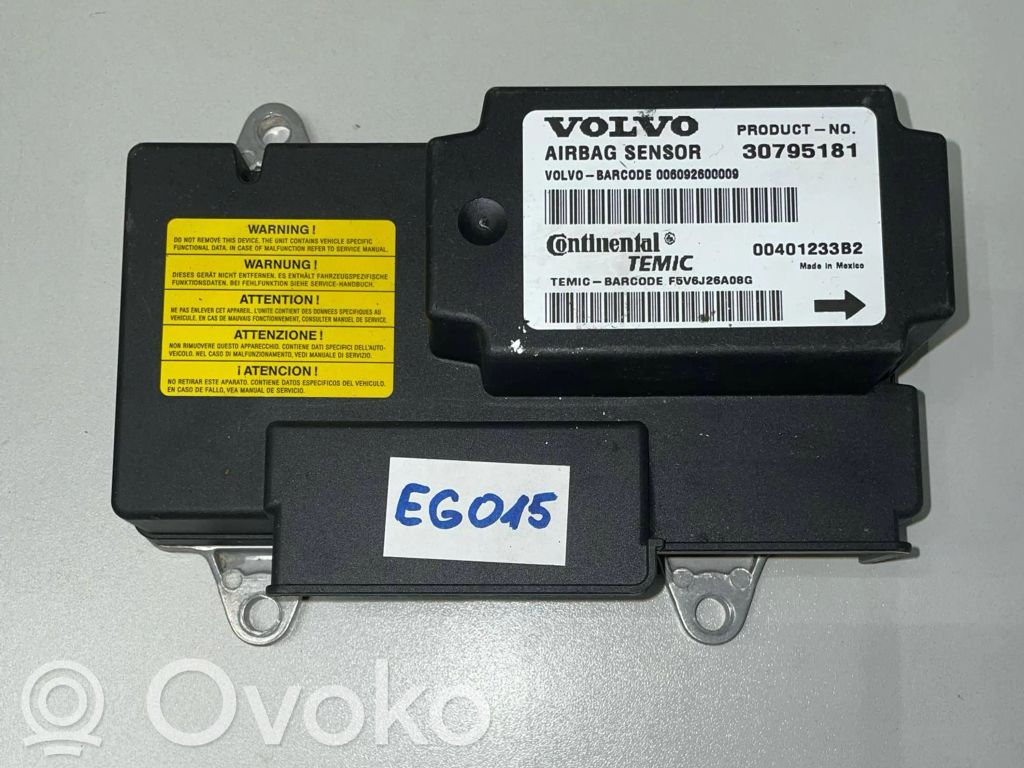 Volvo C70 Airbag control unit/module 