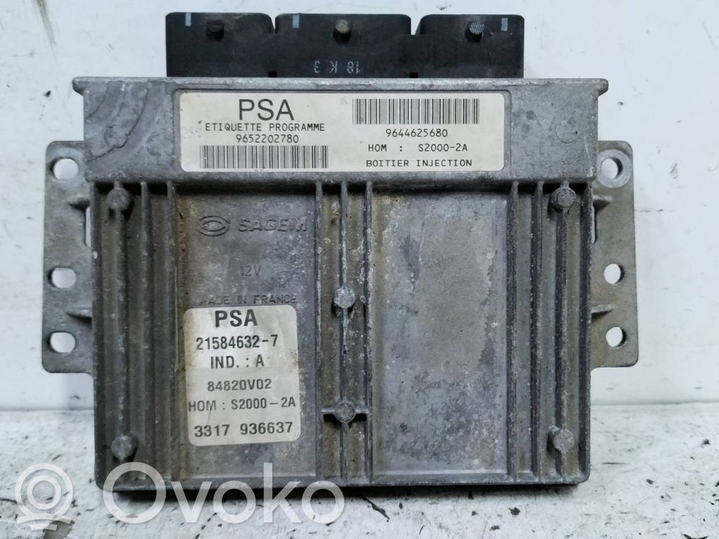 Engine control unit/module   9652202780,9644625680,215846327