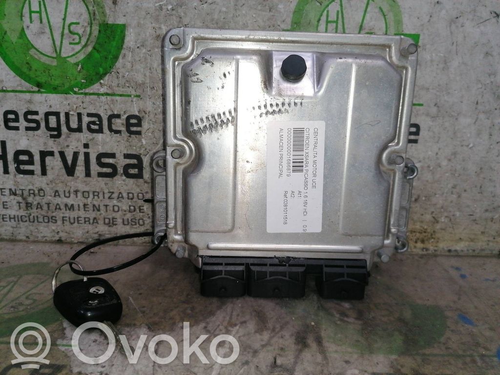 Unidad de control/módulo del motor   0281011518,9658373180