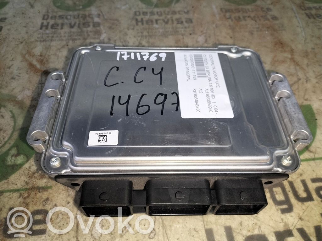 Unidad de control/módulo del motor   9664843780,9653958990