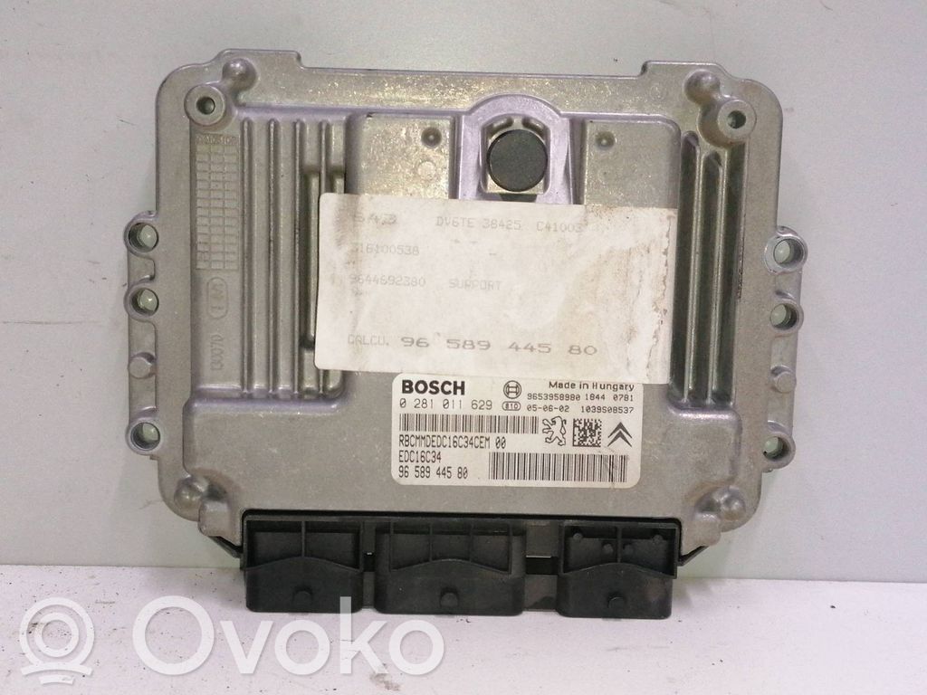 Engine control unit/module   9658944580,0281011629,EDC16C34