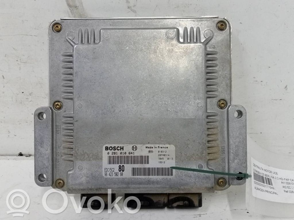 Unidad de control/módulo del motor   0281010641,0281010641,EDC15C2