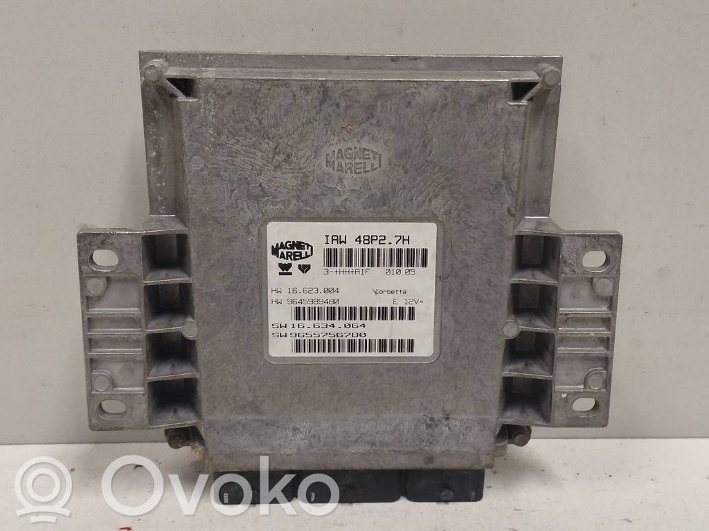 Unidad de control/módulo del motor   9645989480,9655756780,MAGNETIMARELLI
