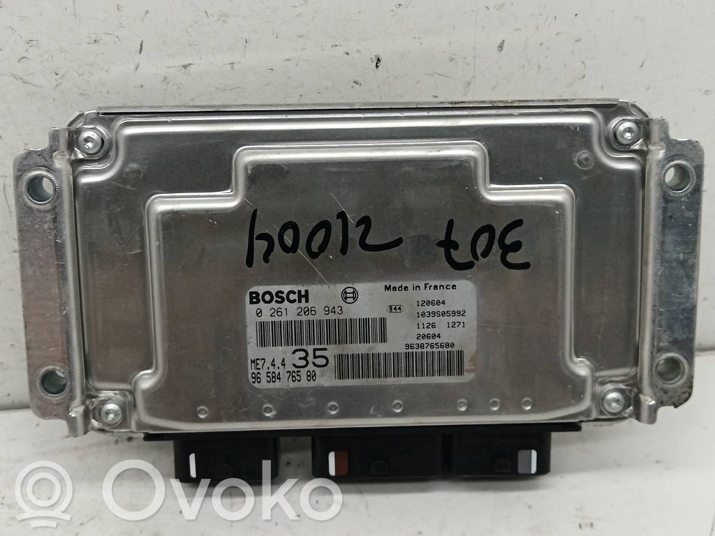 Peugeot 307 Unidad de control/módulo del motor 