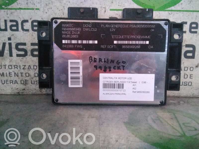 Unitate/modul de control motor   9650360280