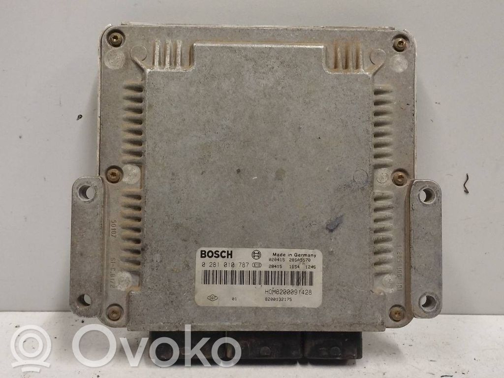 Engine control unit/module   8200091428,0281010787,BOSCH